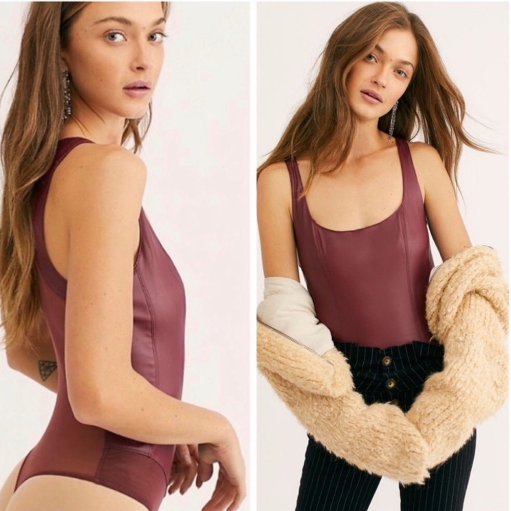 Free People Womens She's A Vegan Bodysuit
